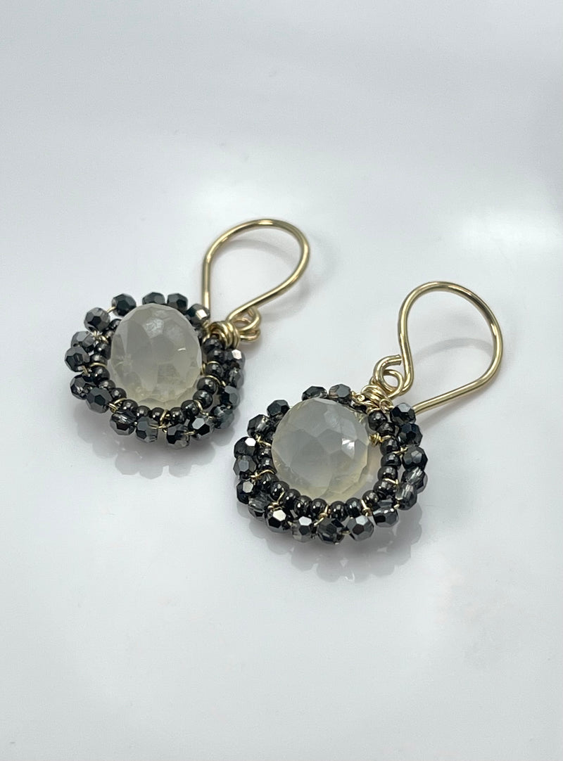 Dana Kellin White Chalcedony Earrings