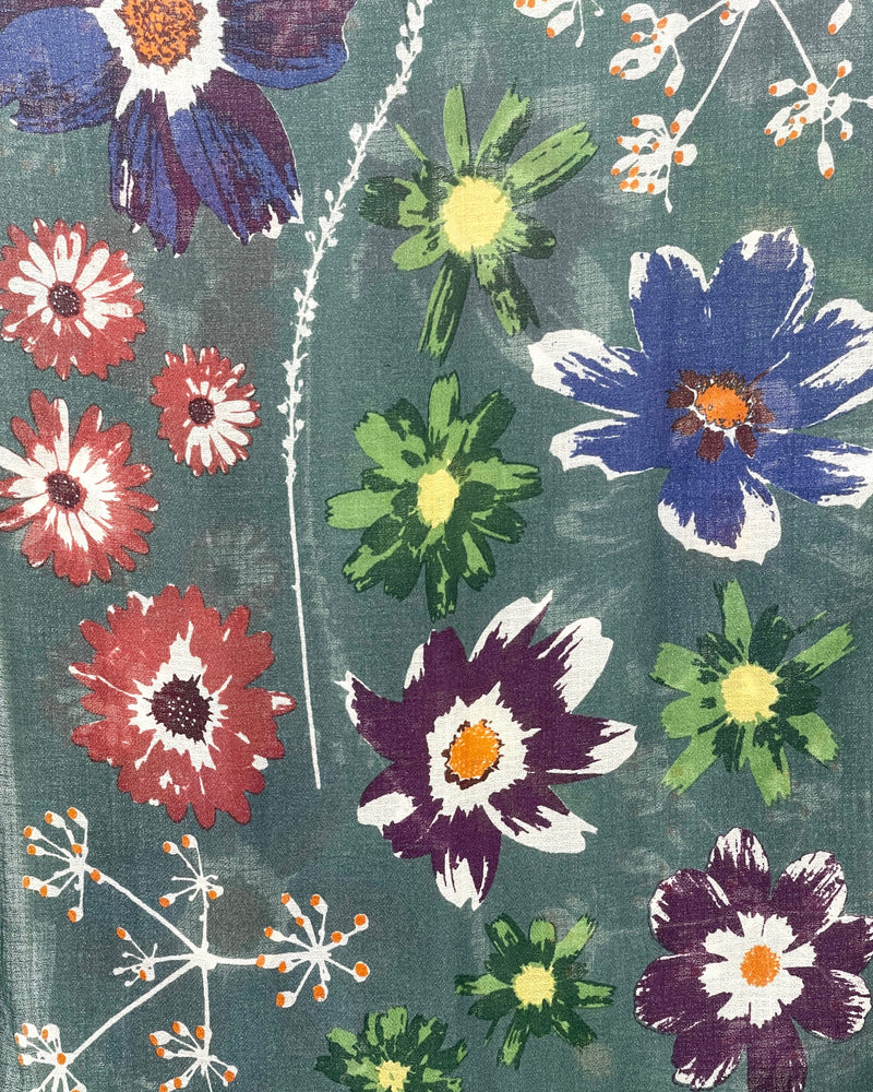 Bed of Flowers Wool & Silk Scarf