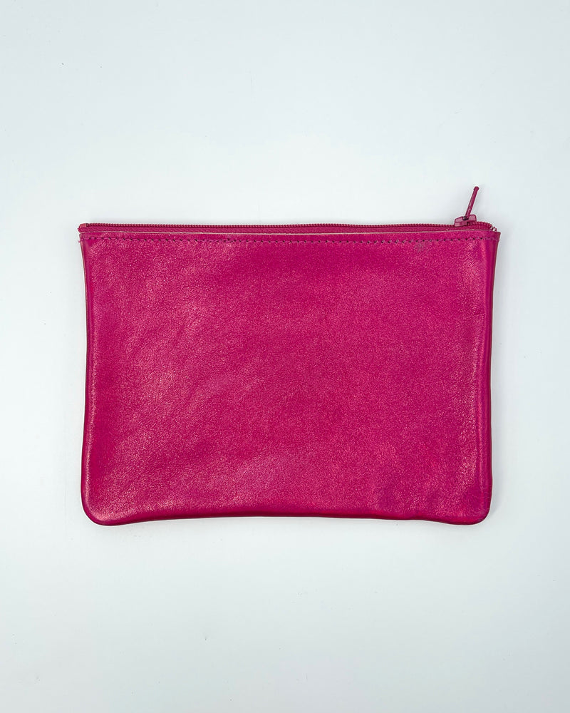 Medium Zip Leather Pouches