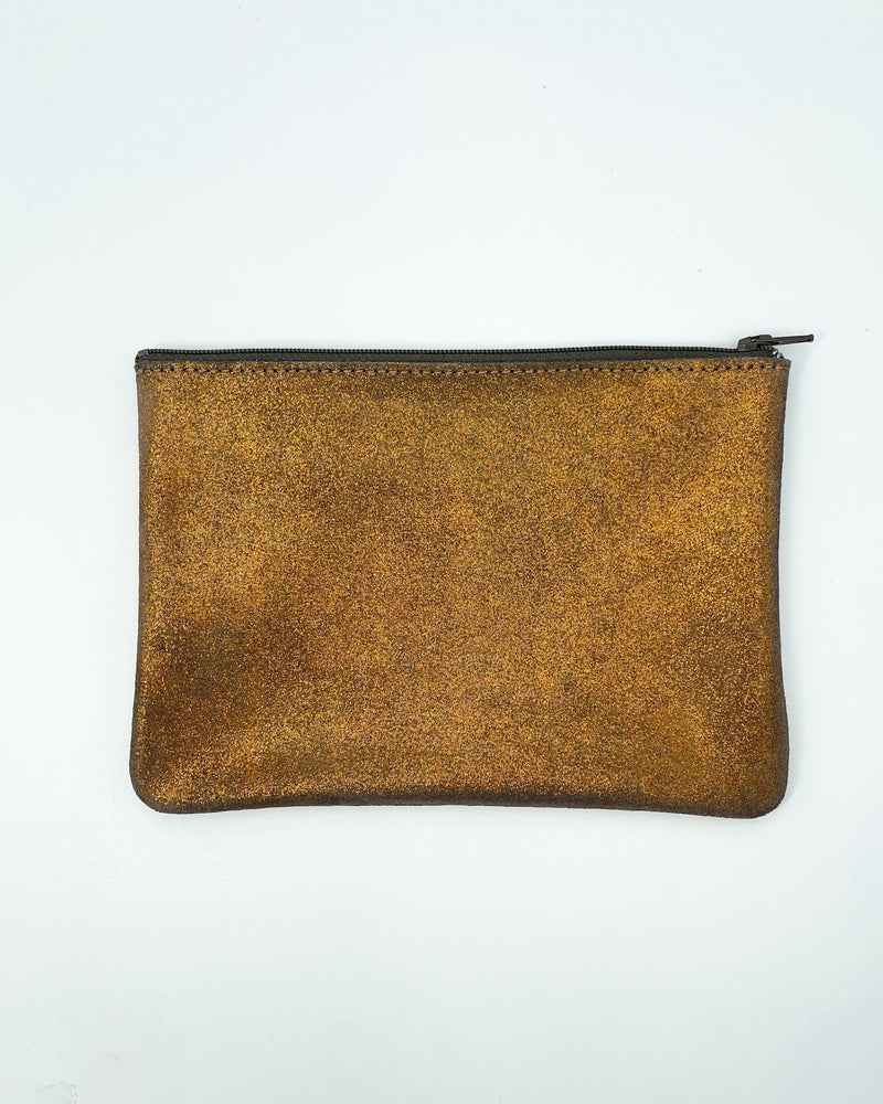 Medium Zip Leather Pouches