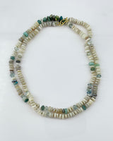 Lena Skadegard Opal, Aquamarine & Pearl Necklace