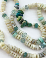 Lena Skadegard Opal, Aquamarine & Pearl Necklace