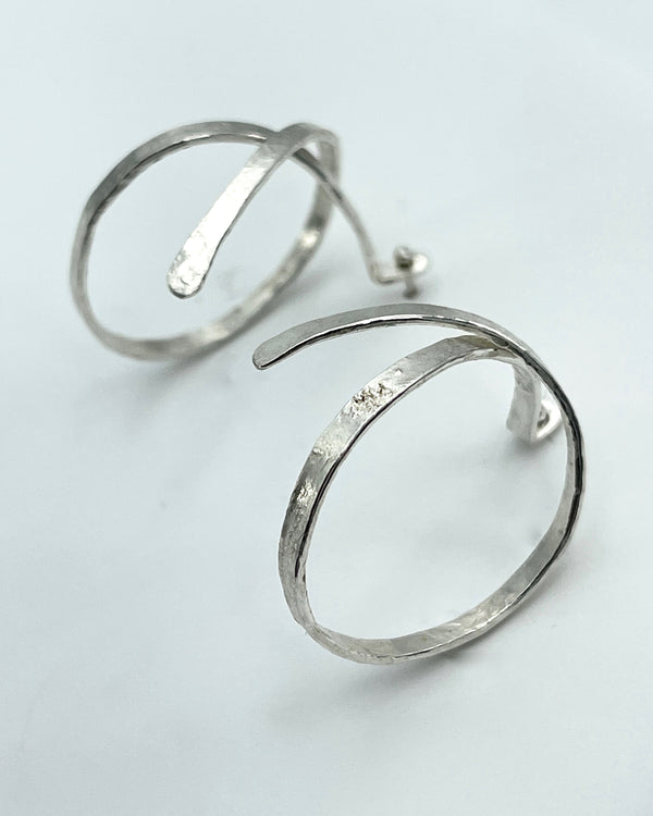 Biba Schutz Open Silver Hoops
