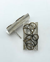 Biba Schutz Lace on Rectangle Post Earrings
