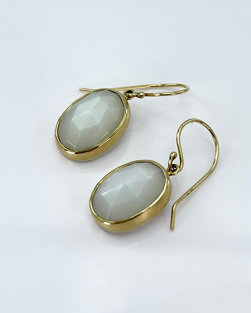 Jamie Joseph White Moonstone Earrings