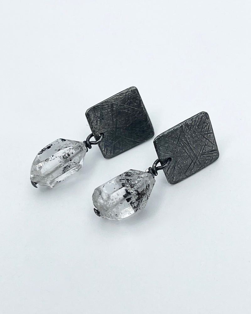 Heather Guidero Carved Small Tab Post Earrings
