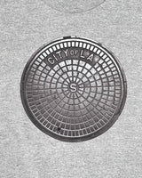 L.A. Sewer Cover T-Shirt in Gray