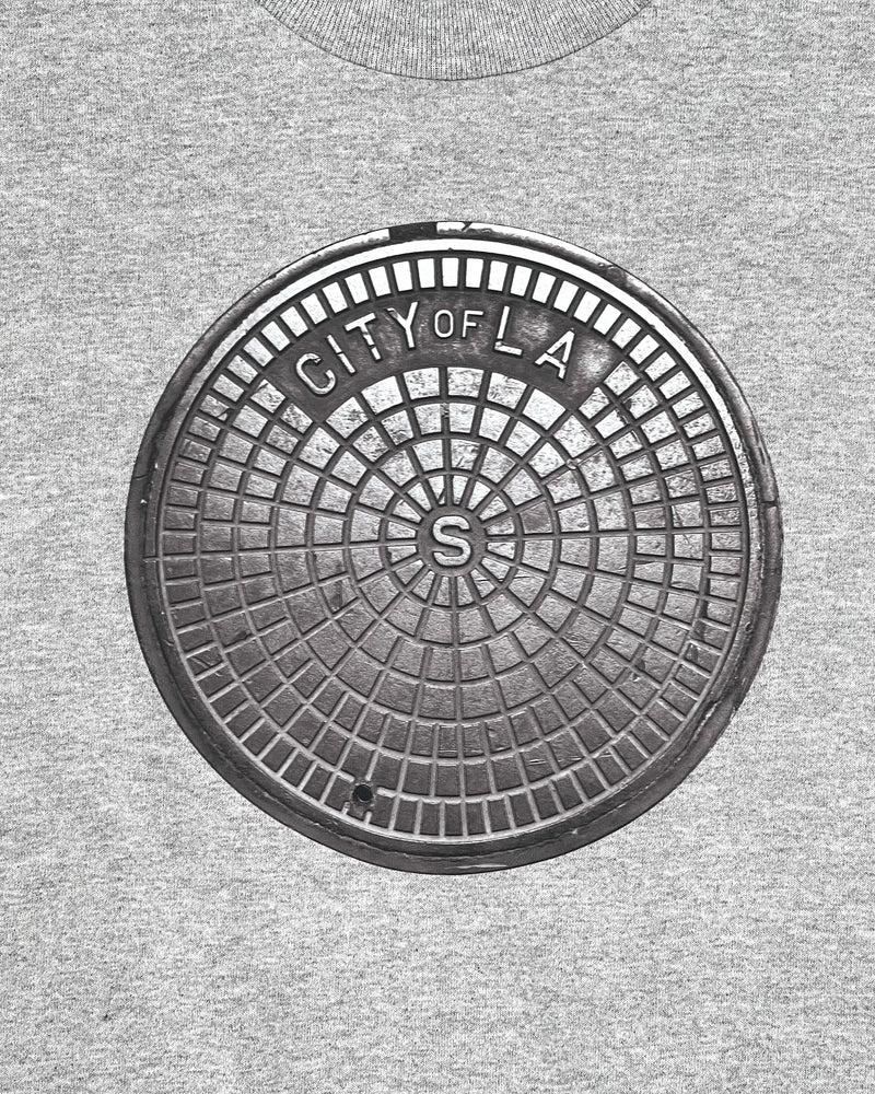L.A. Sewer Cover T-Shirt in Gray