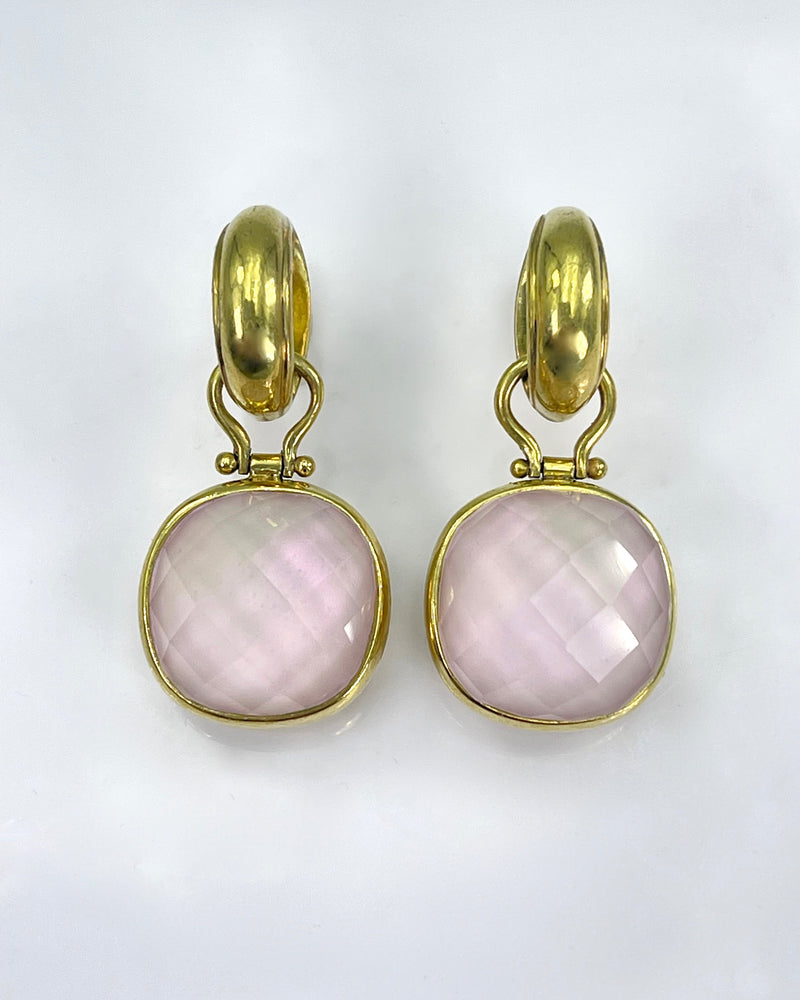 Vaubel Designs Two Stone Reversible Earrings
