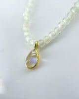 Margaret Solow Prehnite & Moonstone Necklace