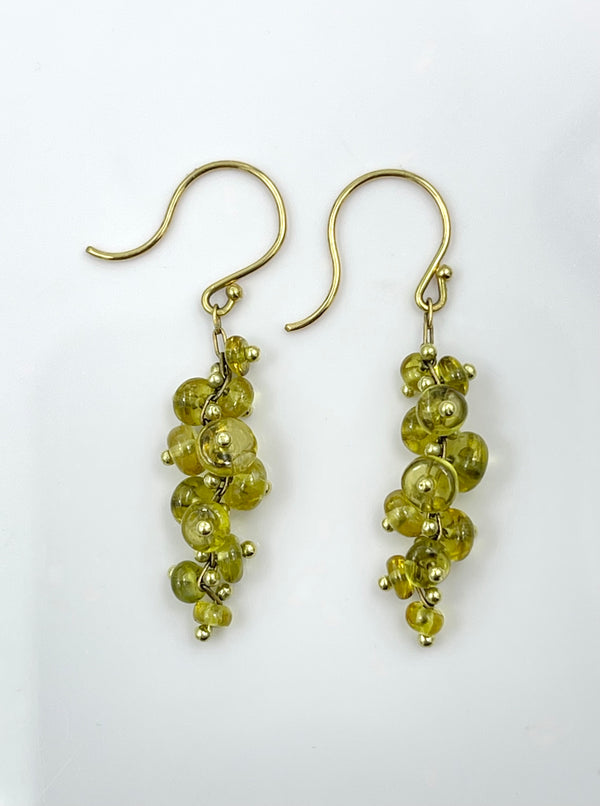 TenThousandThings Short Spiral Sapphire Earrings