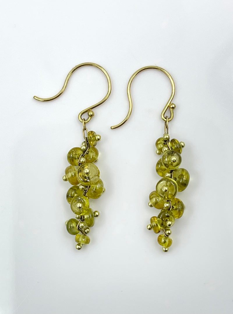 TenThousandThings Short Spiral Sapphire Earrings