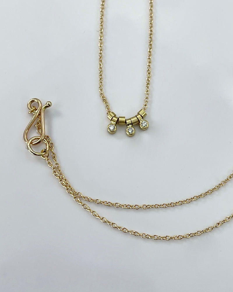 Sarah McGuire Diamond Trio Necklace
