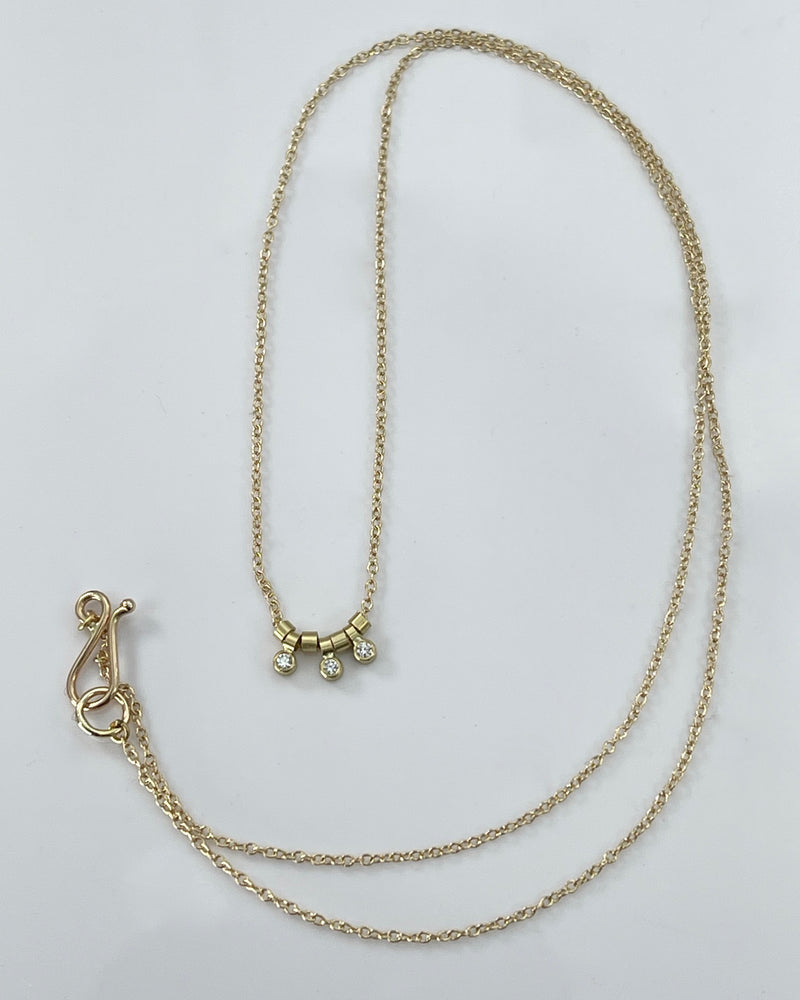 Sarah McGuire Diamond Trio Necklace