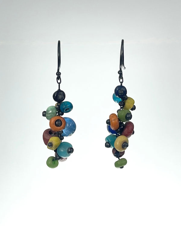 TenThousandThings Spiral Ancient Bead Earrings