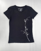 Birds On Branch Black T-Shirt