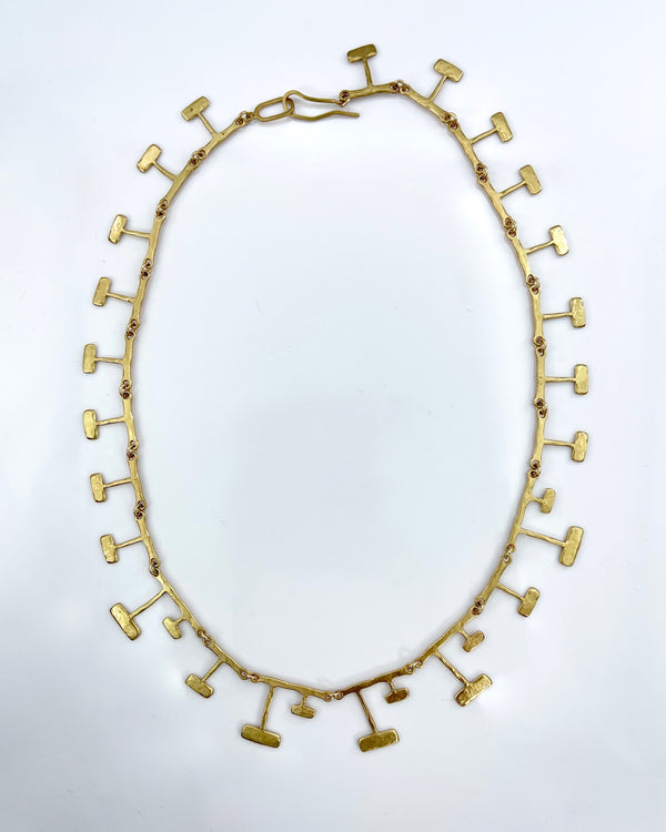 Julie Cohn Mondrian Bronze Necklace