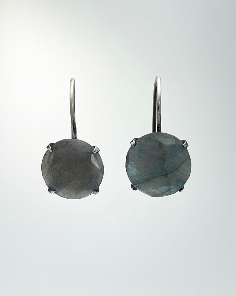 Classic Faceted Stone Drop Earrings