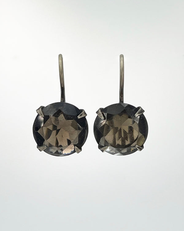 Classic Faceted Stone Drop Earrings