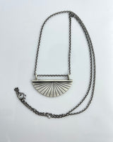 Jane Diaz Small Half Disc Amulet Necklace