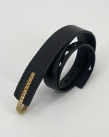 Johnny Farah Multi Hole Hook Belt, Black
