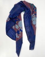 The Pear and the Hermit Indigo Scarf