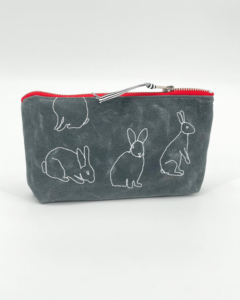 Small Waxed Canvas Pouches