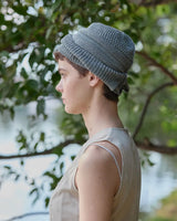 Linen Kiki Knit Hat by Maison Enku