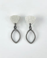 Lorelei Hamm Small Silver Drop Earrings