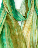Silk Watercolor Scarves