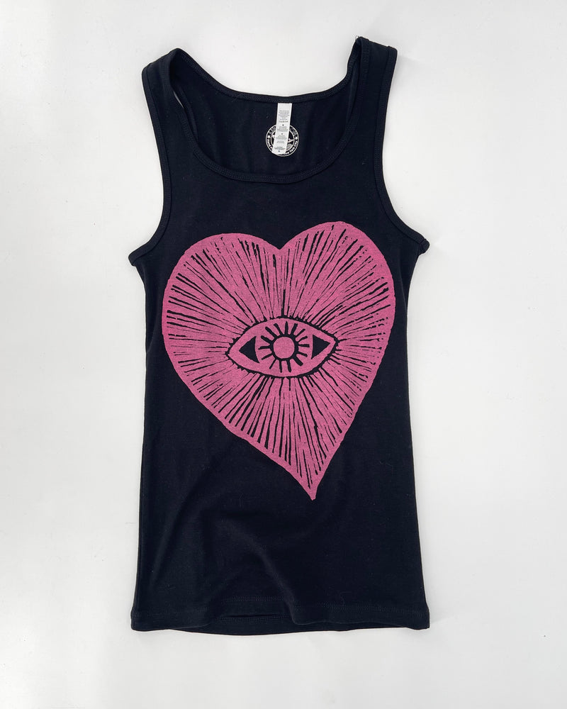One Love Black Tank Top