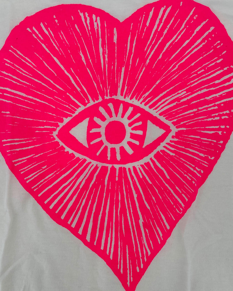 One Love Womens Pink "Heart" T-Shirts