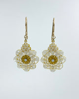 Miguel Ases Flower Drop Earrings