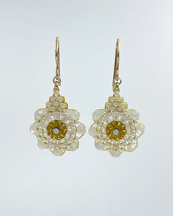 Miguel Ases Flower Drop Earrings