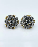 Miguel Ases Small Button Earrings