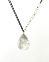 Sarah McGuire Large Parchment Teardrop Necklace