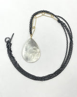Sarah McGuire Large Parchment Teardrop Necklace
