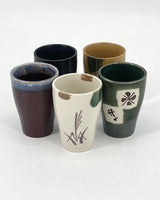 Zen Autumn Wheat Field Tea Cups, set of 5