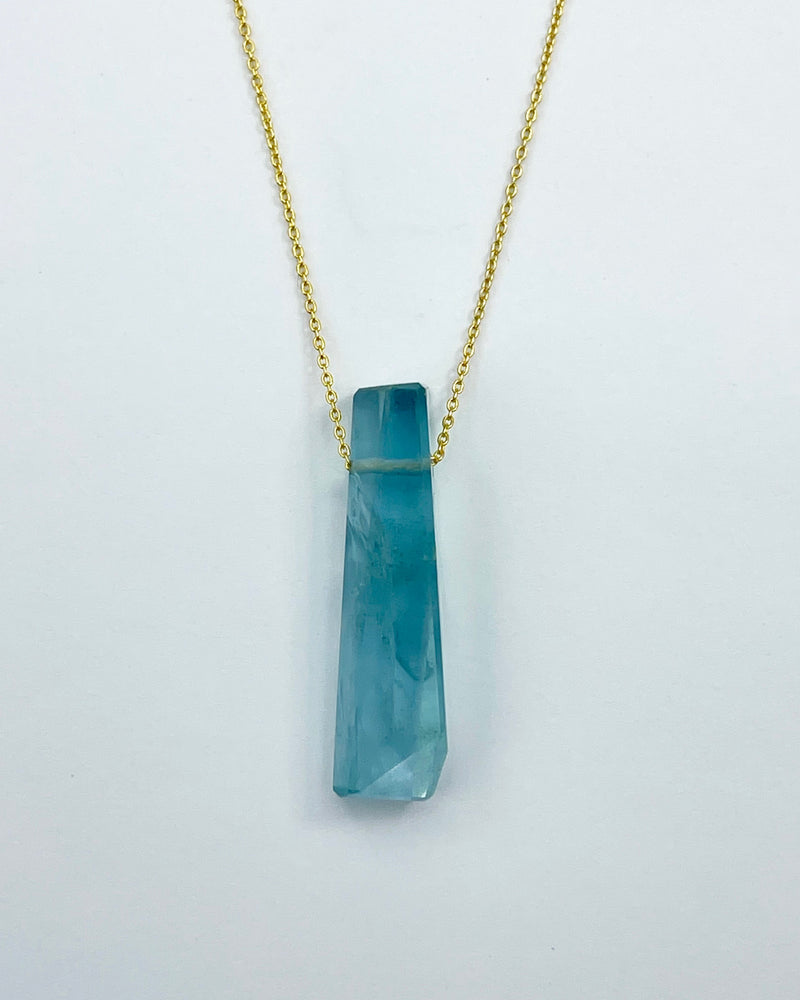 Margaret Solow Stone & Gold Chain Necklaces