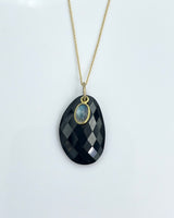 Margaret Solow Black Spinel and Moonstone Necklace