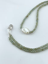 Margaret Solow Green Apatite & Pearl Necklace