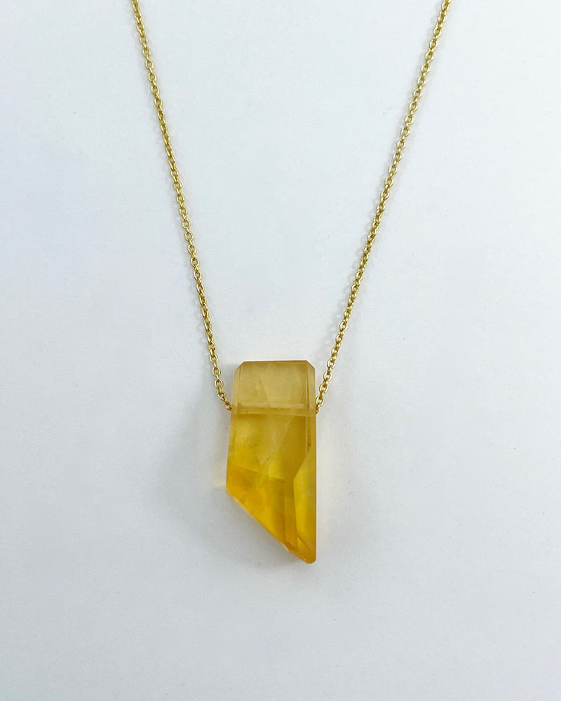 Margaret Solow Stone & Gold Chain Necklaces