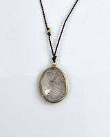 Margaret Solow Faceted Rutilated Quartz Necklace