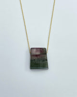 Margaret Solow Stone & Gold Chain Necklaces