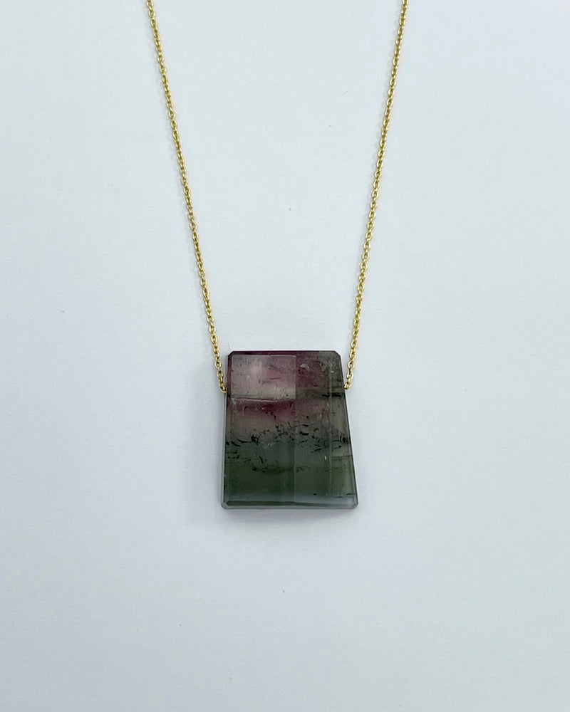 Margaret Solow Stone & Gold Chain Necklaces