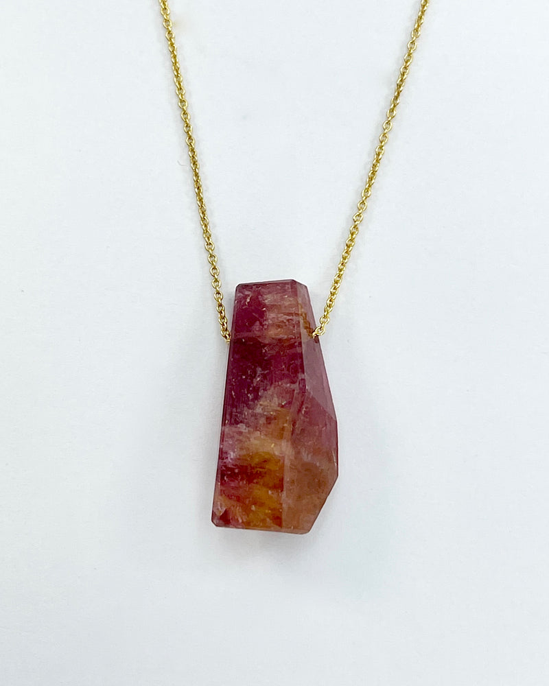 Margaret Solow Stone & Gold Chain Necklaces