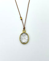 Margaret Solow 18kt Tourmalated Quartz Necklace