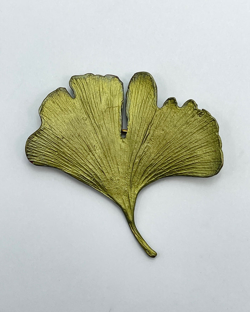 Ginkgo Leaf Brooches