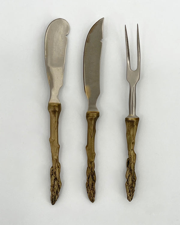 Pewter Asparagus Hostess Set