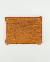 Crinkle Sunset Leather Pouches